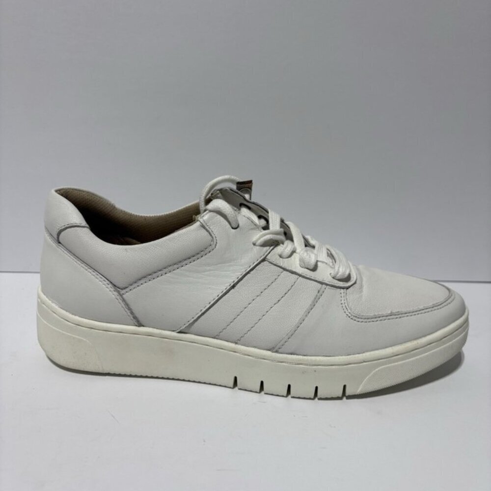 Naturalizer Women’s Hadley White Leather Sneakers, Size 7.5 Wide